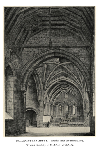 Ballintubber Abbey 07 – Perspective View (1888)